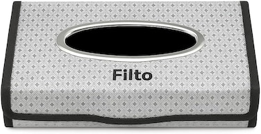 Fitto Elegant Openable Tissue Box for Car, Ash color