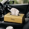 Fitto Elegant Openable Tissue Box for Car, Gold