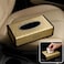 Fitto Elegant Openable Tissue Box for Car, Gold