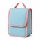 FITTO Standing Waterproof Makeup Bag &ndash; Compact High Density Polyester &ndash; Blue Pink