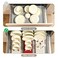 FITTO Multipurpose Expandable Drawer Rack &ndash; Cream &amp; Red
