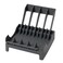 FITTO Space-Saving Plate Storage Rack, 4 Partition rack - Gun Grey