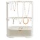 FITTO Three Layer Jewelry Storage Rack &ndash; Compact Design in White