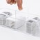 FITTO Large Transparent Data Cable Storage Box &ndash; Adjustable Compartments