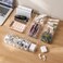 FITTO Large Transparent Data Cable Storage Box &ndash; Adjustable Compartments