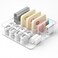 FITTO Small Transparent Data Cable Storage Box &ndash; Adjustable Compartments