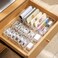 FITTO Small Transparent Data Cable Storage Box &ndash; Adjustable Compartments
