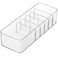 FITTO Small Transparent Data Cable Storage Box &ndash; Adjustable Compartments
