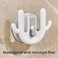 FITTO Adhesive Wall Slipper Hook &ndash; Waterproof &amp; Trackless &ndash; PP Material &ndash; White