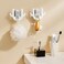 FITTO Adhesive Wall Slipper Hook &ndash; Waterproof &amp; Trackless &ndash; PP Material &ndash; White
