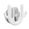 FITTO Adhesive Wall Slipper Hook &ndash; Waterproof &amp; Trackless &ndash; PP Material &ndash; White