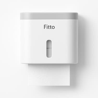 FITTO Adhesive Wall-Mounted Waterproof Tissue Box &ndash; ABS Material