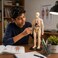 FITTO Human Body Anatomy Model, 28.5 cm Skeleton with Removable Internal Organs and Display Stand for Biology Study