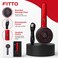 FITTO Red Rechargeable Scalp Massage Comb with USB Cable, 1 Set