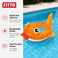 FITTO Inflatable Animal Pool Float, Orange Water Play Float, 1 Piece