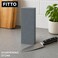 FITTO Sharpening Stone Knife Sharpener, Rectangular Whetstone for Kitchen Blade Maintenance, Single Piece