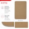 FITTO Door Mat Brown Rectangular Non-Slip Entryway Floor Mat 62 x 42 cm