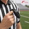 FITTO Referee Whistle with Finger Grip, Black, 1 Piece