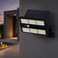 FITTO Solar Sensor LED Outdoor Light with Remote Control, Black, 1 Piece