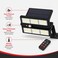 FITTO Solar Sensor LED Outdoor Light with Remote Control, Black, 1 Piece
