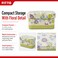 FITTO Rectangular Metal Storage Box, White Floral Pattern, 7 x 4.5 x 4 cm, 1 Piece
