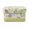 FITTO Rectangular Metal Storage Box, White Floral Pattern, 7 x 4.5 x 4 cm, 1 Piece