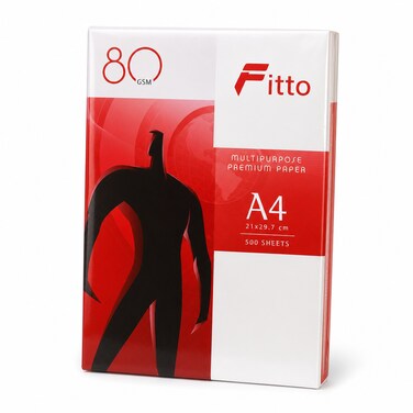 FITTO White A4 80 gsm Multipurpose Copier Paper, 21 &times; 29.7 cm, 500 Sheets