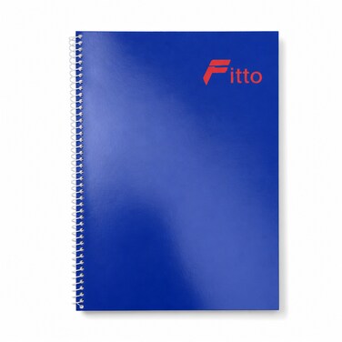 FITTO A4 Executive Spiral Notebook, 70 Sheets, Blue Cover, 210 &times; 297 mm
