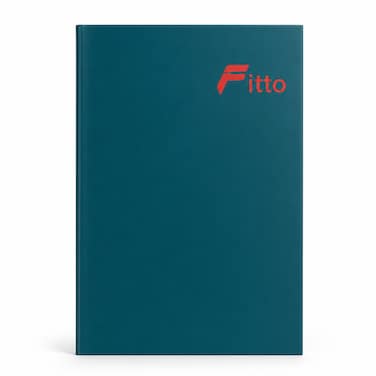 FITTO A4 Square-Ruled Notebook, 10 mm Grid, 80 Sheets, 21 &times; 29.7 cm