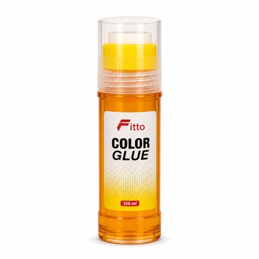 FITTO Craft Glue, Orange, 125 ml, Single Bottle