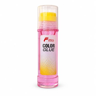 FITTO Pink Colour Glue, 125 ml, Single Piece for Creative Craft Projects