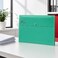 FITTO Green A4 Document Envelope Folder with Snap Button Closure, 1 Piece