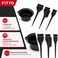 FITTO Black Hair Dye Application Kit with Mixing Bowl and Brushes, 4-Piece Set