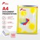 FITTO Clear A4 Plastic Binding Covers, 210 x 297 mm, 200 Micron, 100 Sheets