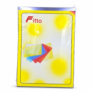 FITTO Clear A4 Plastic Binding Covers, 210 x 297 mm, 200 Micron, 100 Sheets