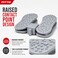 FITTO Grey and White Acupoint Foot Massager, Raised Node Foot Platform, 1 Piece