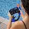FITTO Swimming Mask and Snorkel Set, Blue, Adjustable Strap, 1 Set