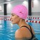 FITTO 3D PU Swimming Cap, Pink