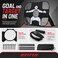 FITTO Multi-Function Football Goal Target for Shooting Practice, Foldable Portable Training Net