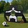 FITTO Multi-Function Football Goal Target for Shooting Practice, Foldable Portable Training Net