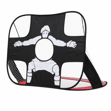 FITTO Multi-Function Football Goal Target for Shooting Practice, Foldable Portable Training Net