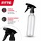 FITTO Clear Plastic Spray Bottle with Trigger Nozzle, 1 Piece, 25 cm
