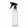 FITTO Clear Plastic Spray Bottle with Trigger Nozzle, 1 Piece, 25 cm