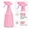 FITTO Plastic Spray Bottle with Trigger Nozzle, Pink, 24 cm