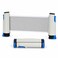 FITTO Table Tennis Net Set, Portable Roll Net with Blue and White Posts, 1 Set