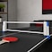 FITTO Portable Table Tennis Net with Clamp Posts, Compact Tabletop Practice Set