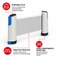 FITTO Portable Table Tennis Net with Clamp Posts, Compact Tabletop Practice Set