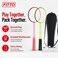 FITTO Badminton Racket Set with 2 Rackets, 3 Shuttlecocks and Carry Bag