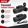FITTO Monocular Telescope with Phone Adapter, Black, Handheld Optical Scope for Outdoor Viewing