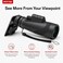FITTO Monocular Telescope with Phone Adapter, Black, Handheld Optical Scope for Outdoor Viewing